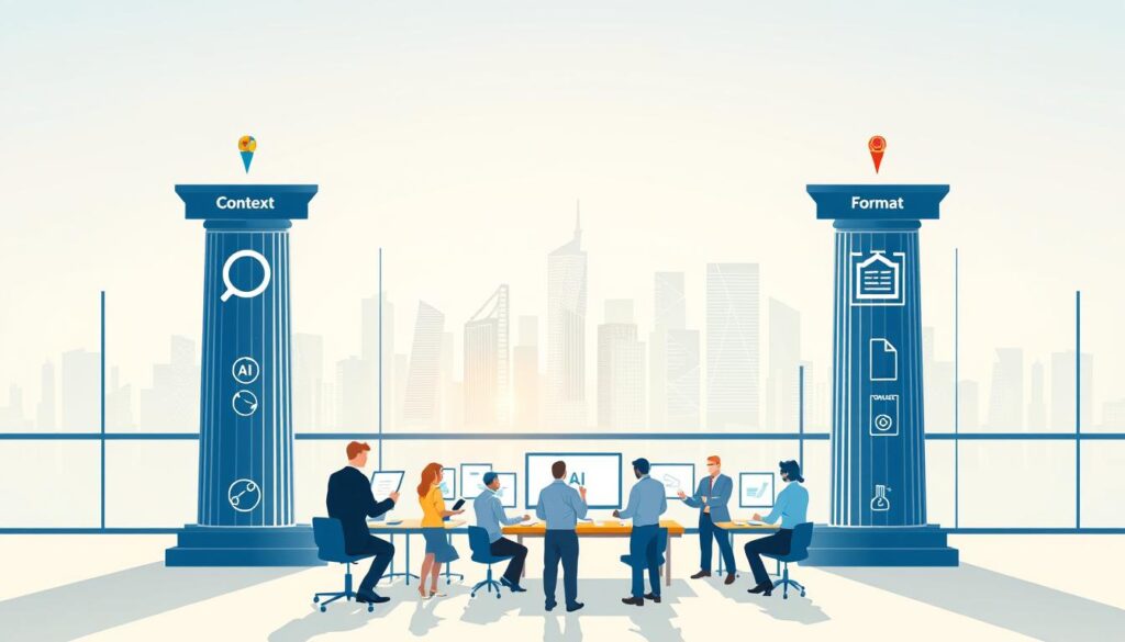 Die drei Säulen eines effektiven Prompts für KI-Workflows