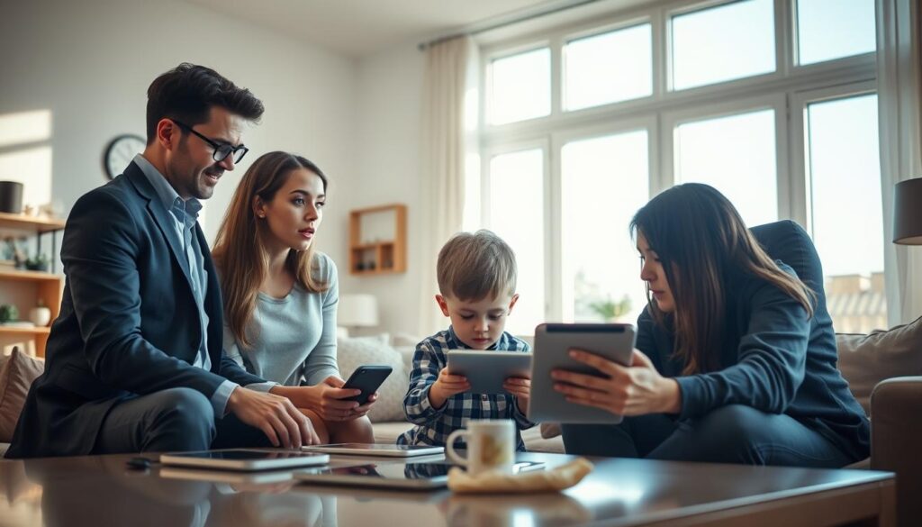 Digitale Autorität Eltern und Machtverhältnisse in der Familie