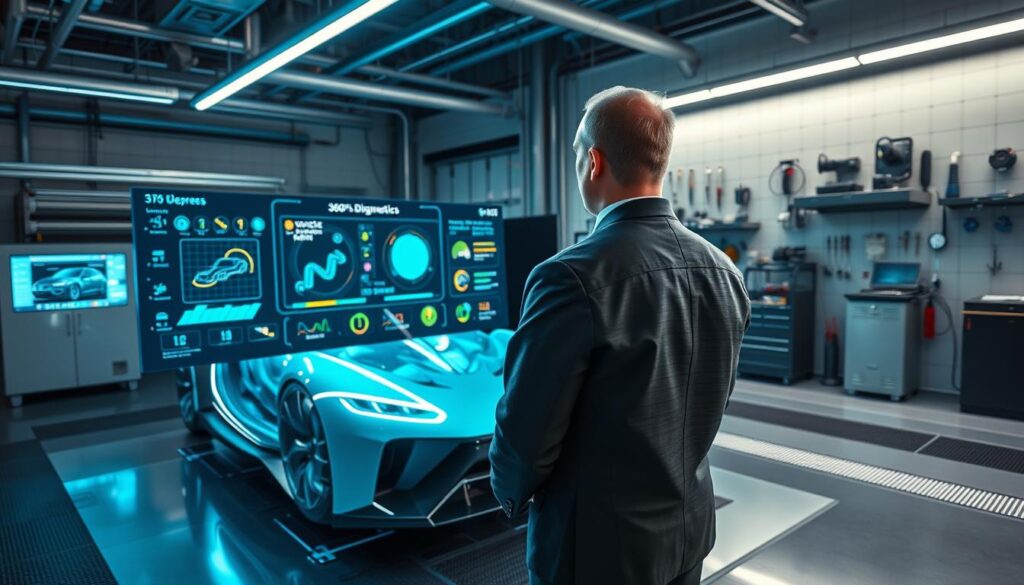 Digitale Fahrzeugprüfung 360 Grad System Inspektion