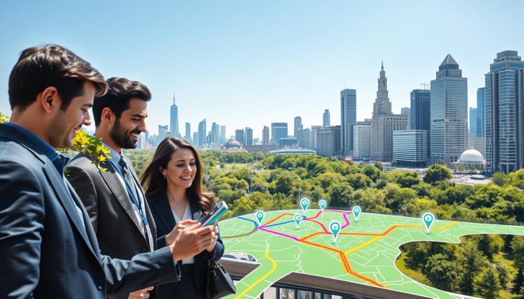 Dynamische Routenoptimierung mit KI für optimierte Sightseeing-Route