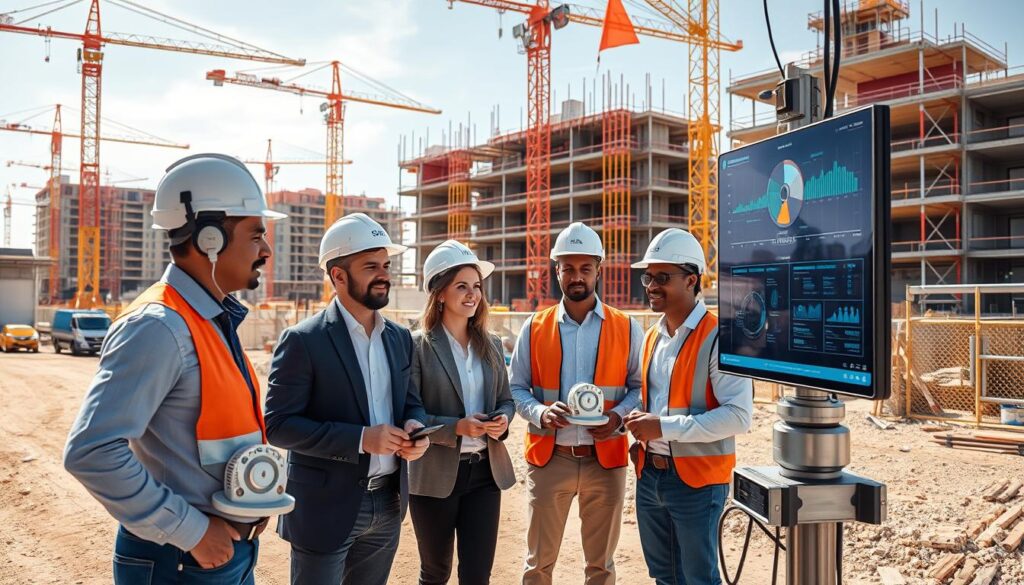 Echtzeit-Monitoring intelligente Sensorsysteme Baustellenüberwachung