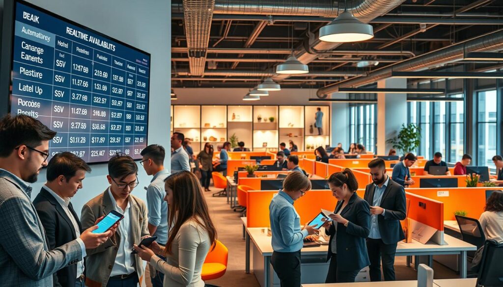 Echtzeit-Verfügbarkeit von Arbeitsplätzen und automatisierte Buchung