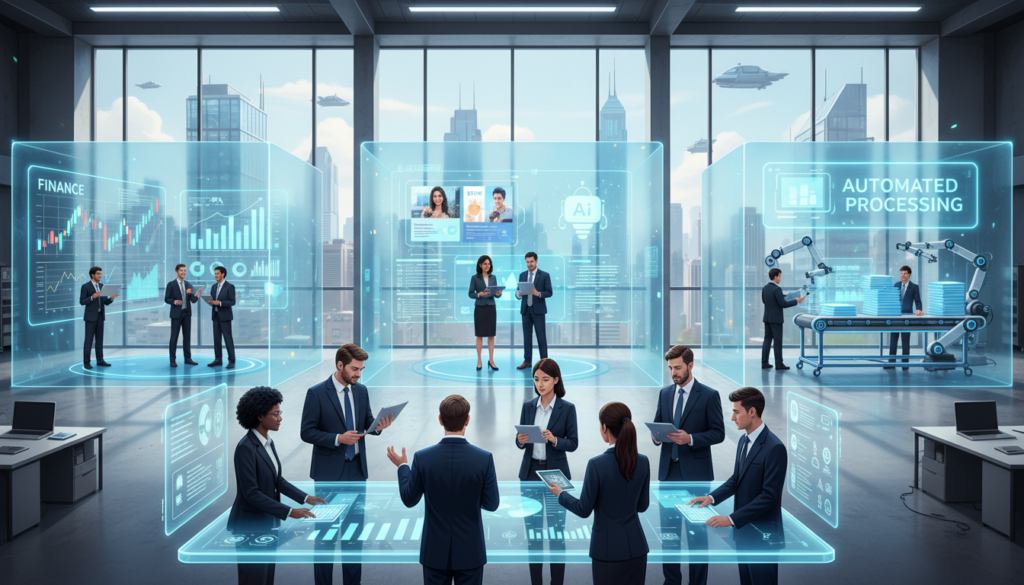 Einsatzbereiche KI in verschiedenen Unternehmensbereichen