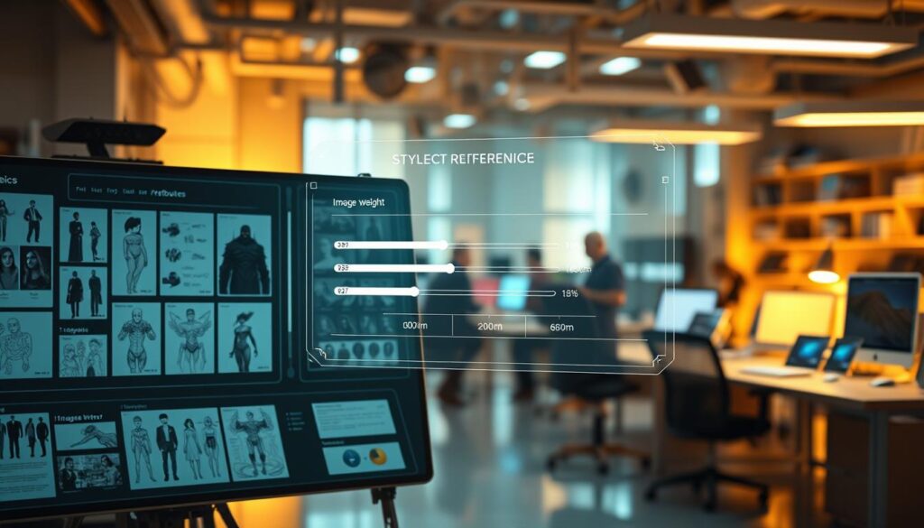 Erweiterte Funktionen Style Reference Character Reference Image Weight