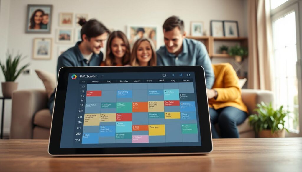 Familienkalender digital mit KI Assistenten Familie