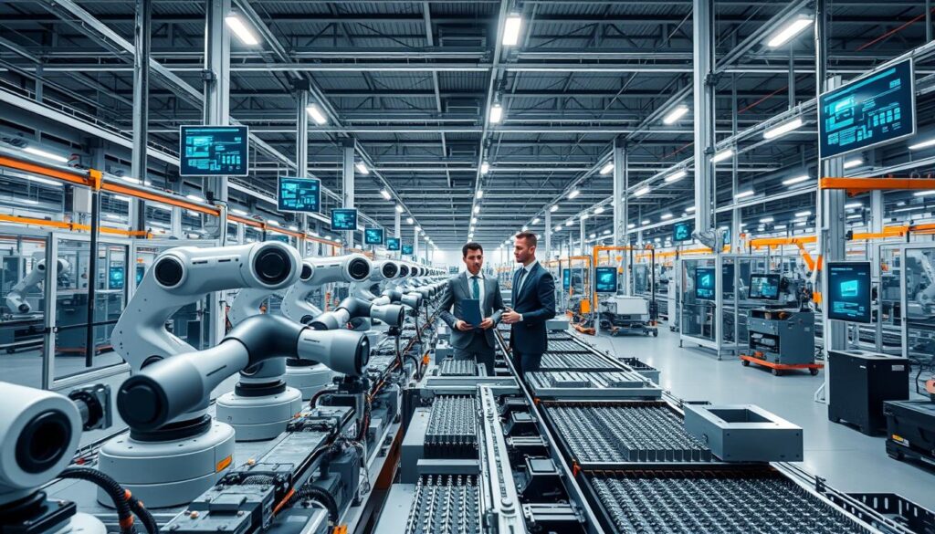Fertigungsindustrie Automatisierung und Industrie 4.0 KI in modernen Fabriken Fertigungsindustrie Automatisierung und Industrie 4.0 KI in modernen Fabriken