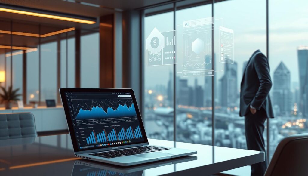 Finanzplanung KI und Liquiditätsplan Visualisierung
