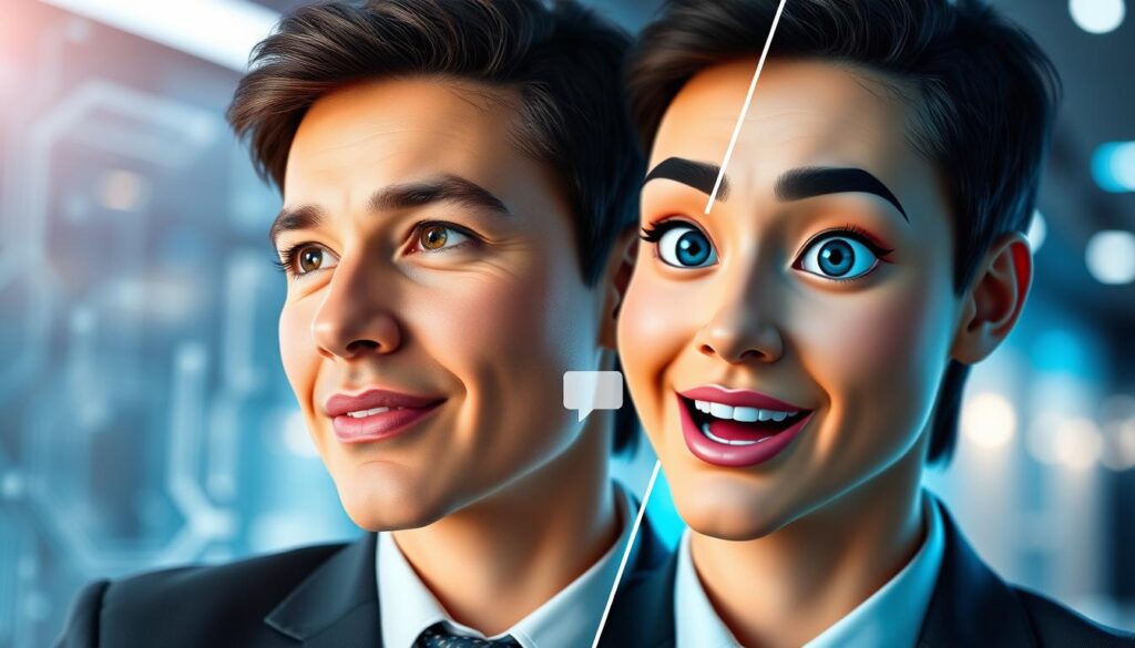 Foto Avatar Transformation von statischem Bild zu sprechendem Video