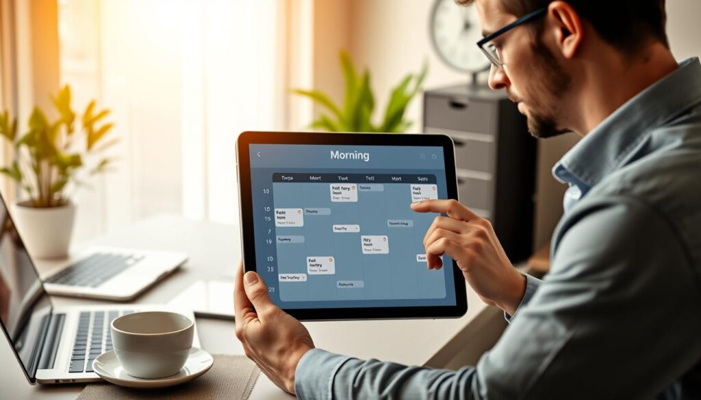 Frame-basierte Planung und intelligente Kalenderintegration in der Morgen App
