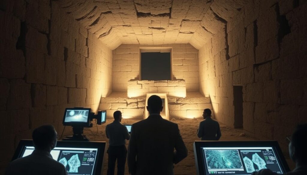 Georadar Archäologie in der Mykerinos-Pyramide