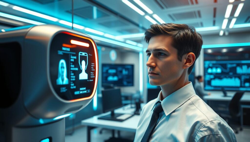 Gesichtserkennung und biometrische Sicherheit Technologie