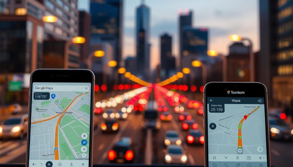 Google Maps Waze TomTom KI-Navigationssysteme Vergleich