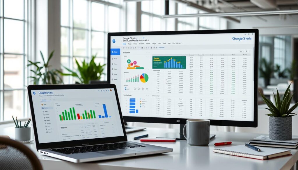 Google Sheets Steuerungszentrale für Social Media Automatisierung