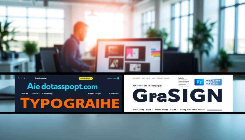 Grafik-Design mit KI-Tools - Typografie und Layout Vergleich