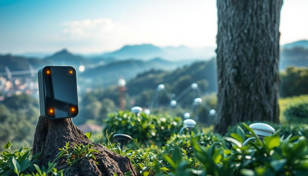 Intelligente Sensornetzwerke und IoT-Technologie für Umweltüberwachung