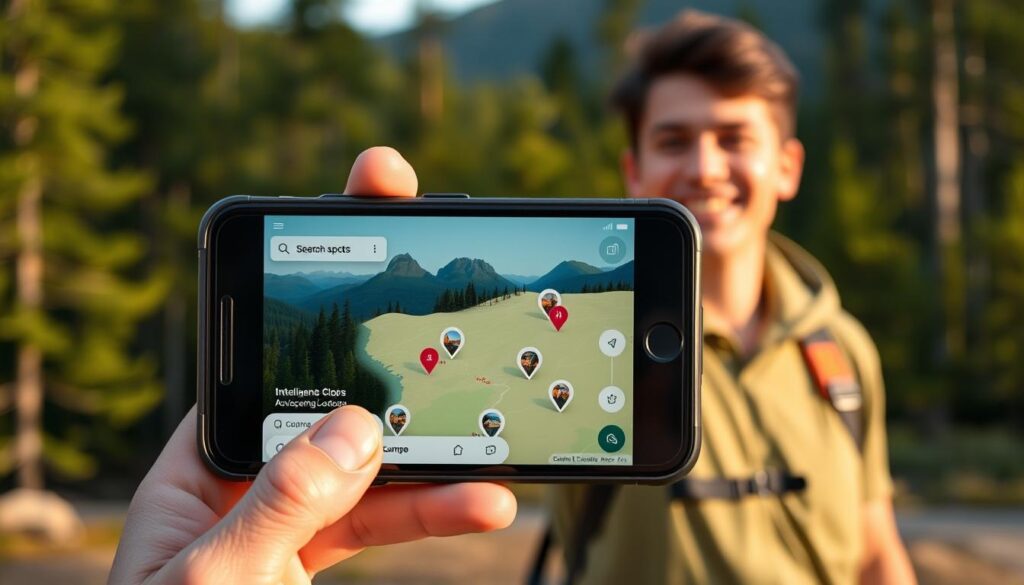 Intelligente Stellplatzsuche App für Campingplätze