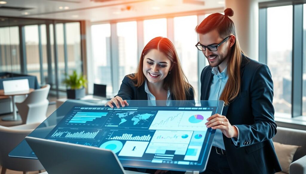 Junior Berater KI bei der Arbeit mit modernen Technologien