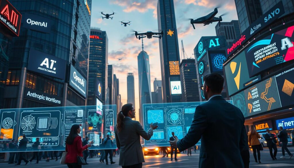 KI-Agenten Tech-Konzerne Wettlauf OpenAI Anthropic Perplexity Meta