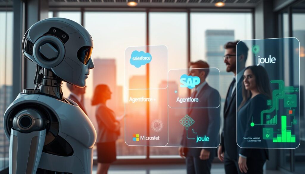 KI-Agenten autonome Assistenten Microsoft Copilot Salesforce Agentforce SAP Joule