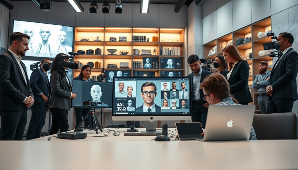 KI-Avatar erstellen professioneller Dreh Studio