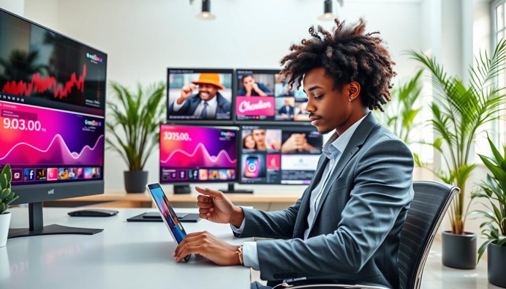 KI-Bildbearbeitung und Text-Generierung für Social Media