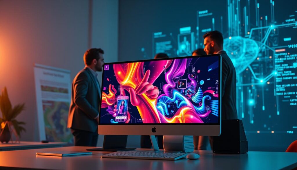 KI Bildgenerator und Bildgenerierung FLUX.1 für visuelle Content-Analyse