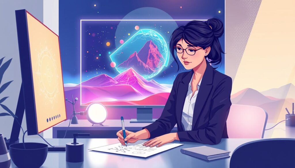 KI Bildgenerierung Prozess von der Idee zum finalen Bild