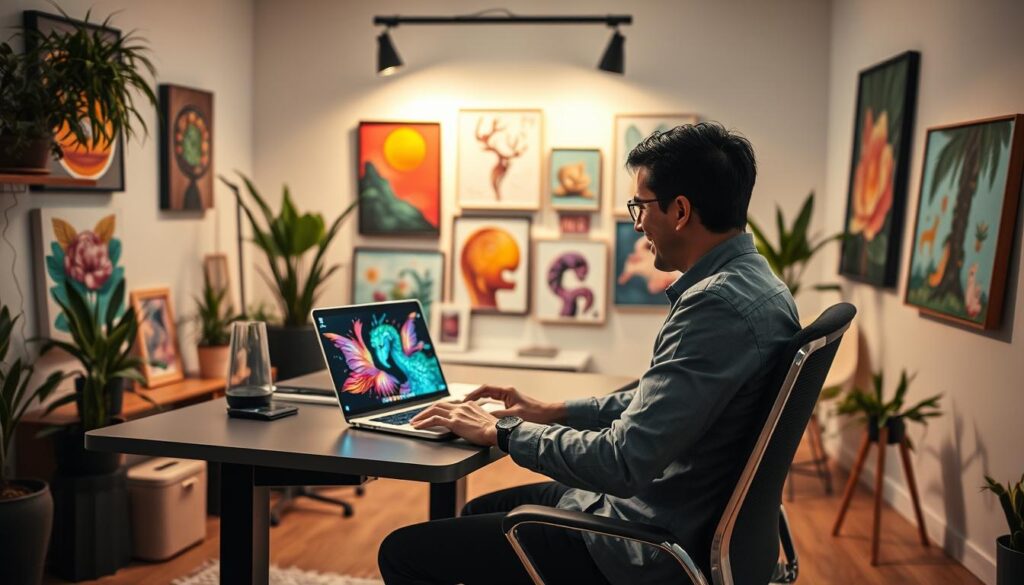 KI-Bildgenerierung mit DALL-E 3 Kunstwerke für Etsy