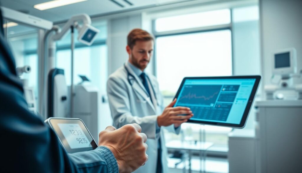 KI Blutdruckmessung und intelligente Überwachung mit moderner Technologie