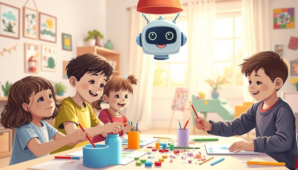 KI-Chatbots Kinder kreative Aktivitäten