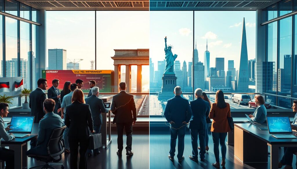 KI Deutschland Arbeitsmarkteffekte Vergleich USA