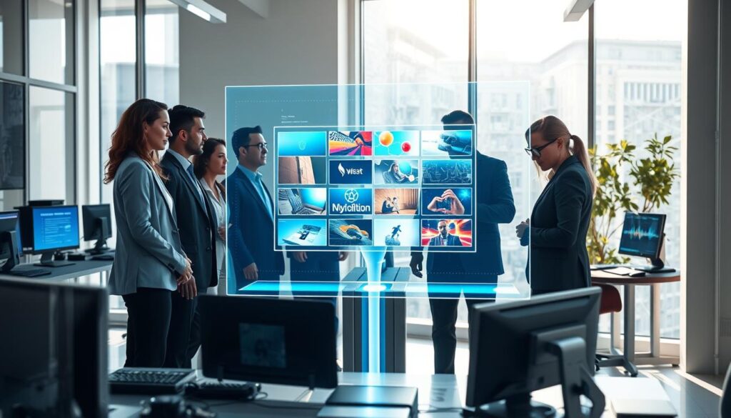 KI-Foliengenerator arbeitet mit künstlicher Intelligenz KI-Foliengenerator arbeitet mit künstlicher Intelligenz