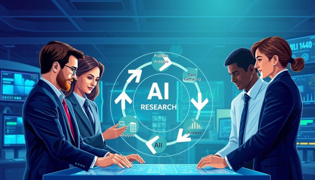 KI Forschungsprozess in verschiedenen Phasen