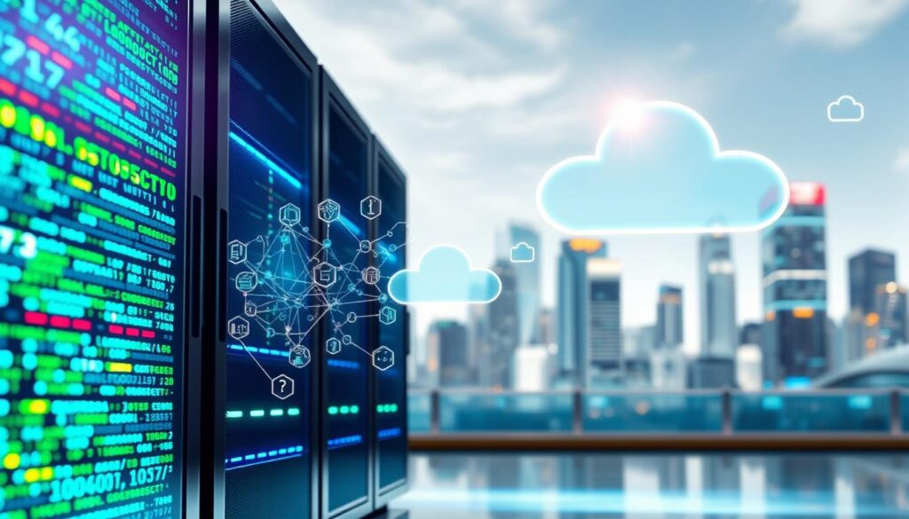 KI-Funktionsweise in der Cloud mit Datenverarbeitung