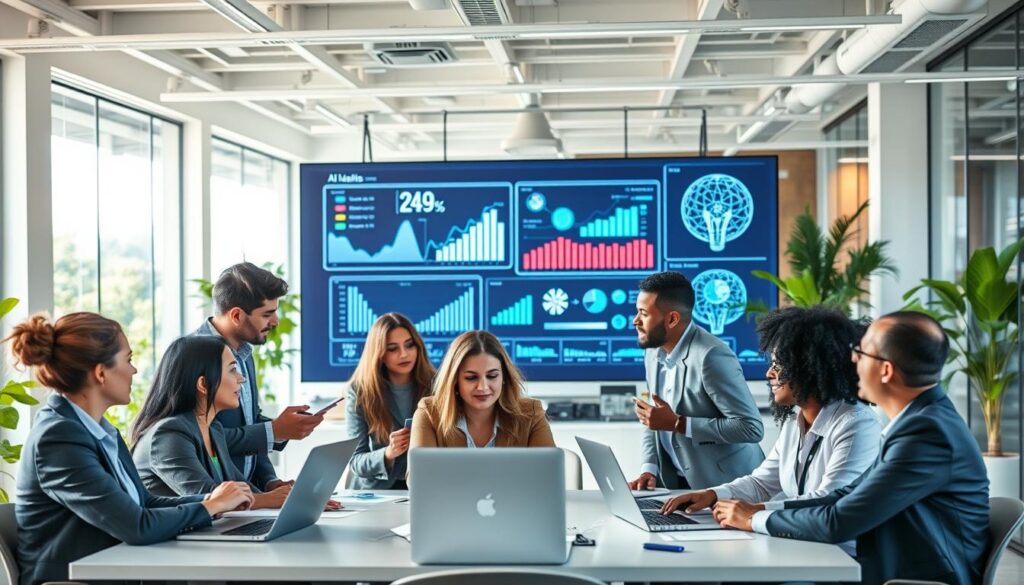 KI-Integration Stakeholder Zusammenarbeit Unternehmensebenen