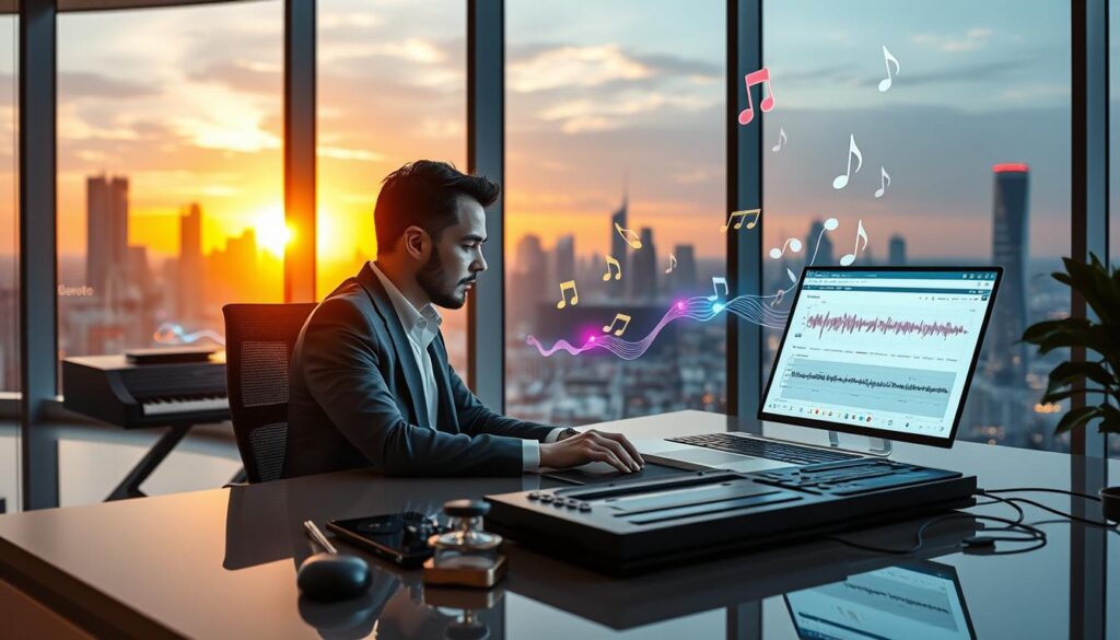 KI-Komposition und Musik erstellen mit KI Technologie