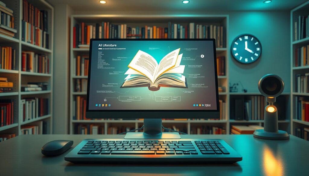 KI Literaturrecherche und automatische Buchzusammenfassung Prozess