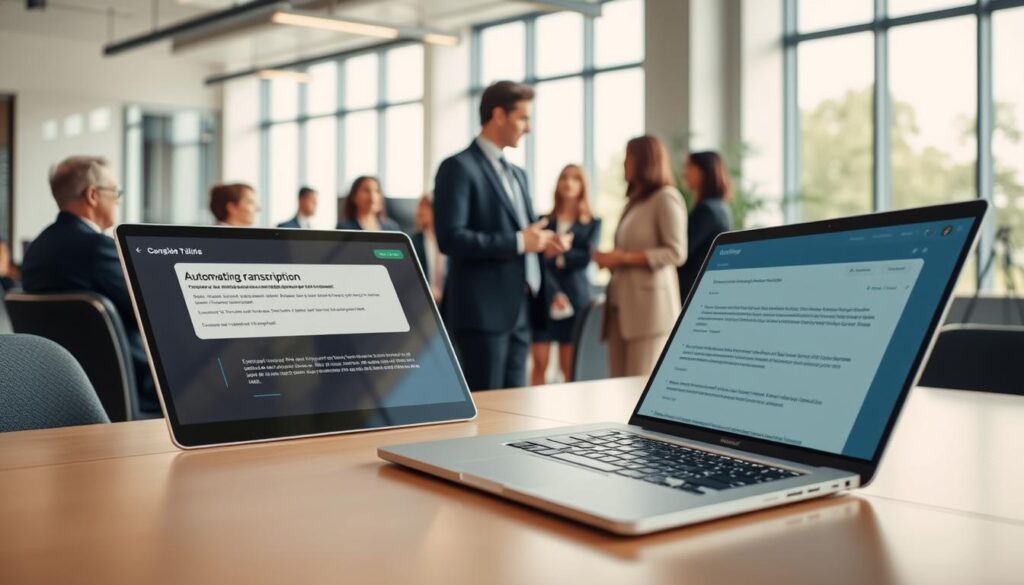 KI Meeting-Assistent für automatische Transkription von Besprechungen