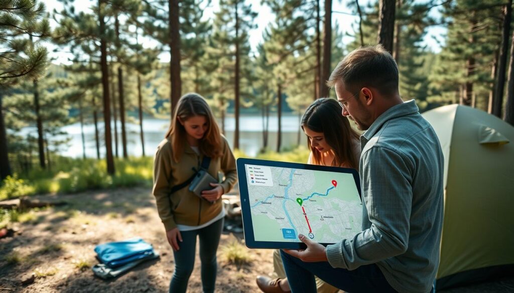 KI-Navigation Camping intelligente Routenführung für sichere Campingreisen