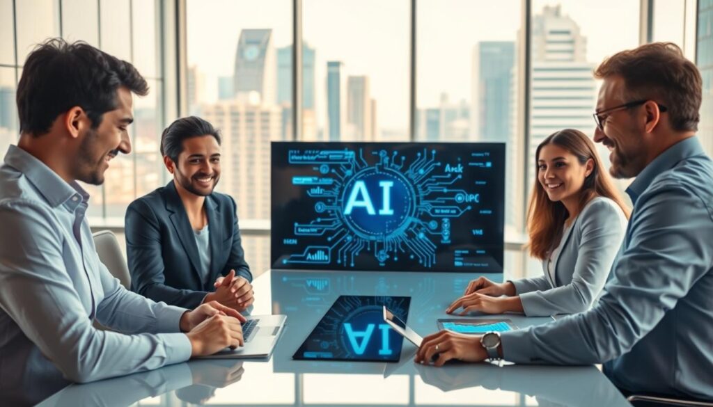 KI Partnerschaft erfolgreiche Zusammenarbeit Unternehmen