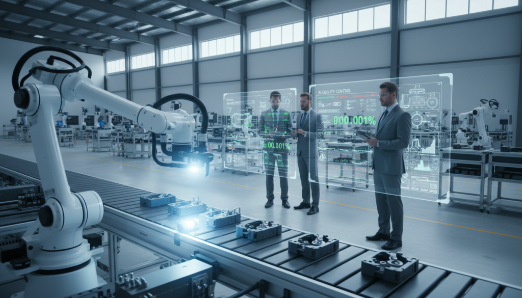 KI-Präzision Qualitätskontrolle in der Fertigung