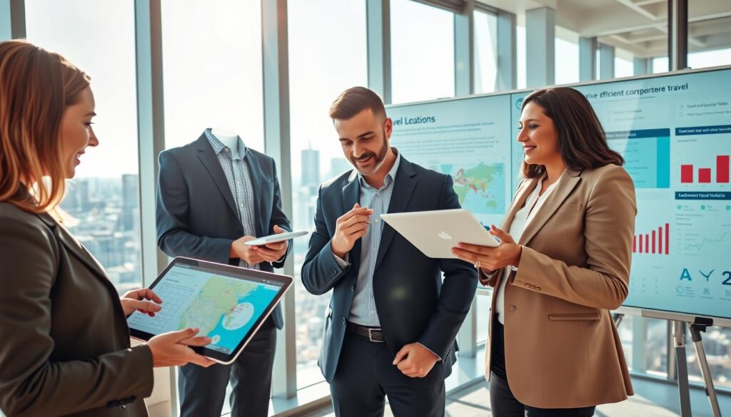 KI Reiseorganisation Arbeit für effiziente Geschäftsreisen
