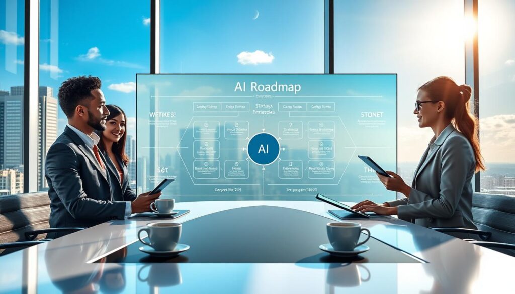 KI-Roadmap strategische Planung für Mittelstandsunternehmen KI-Roadmap strategische Planung für Mittelstandsunternehmen
