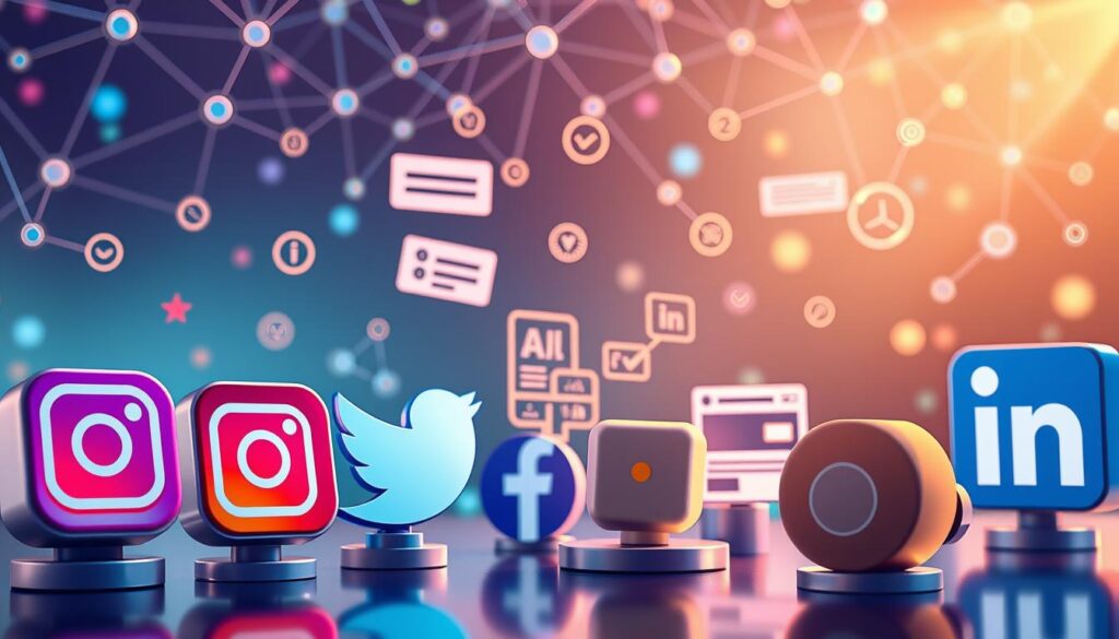 KI Social Media Prompt-Beispiele für verschiedene Plattformen