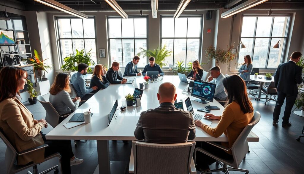 KI Start-ups Berlin und Berliner KI-Unternehmen in modernem Büro