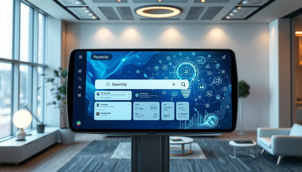 KI-Suchmaschine Perplexity dialogbasierte Suche Interface