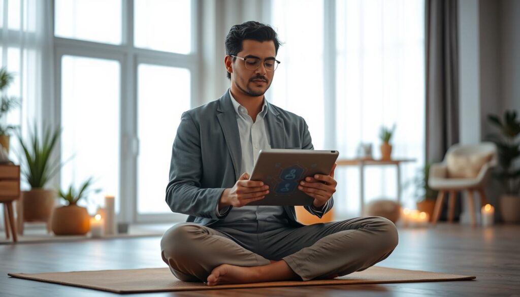 KI-Technologie in Meditations-Apps