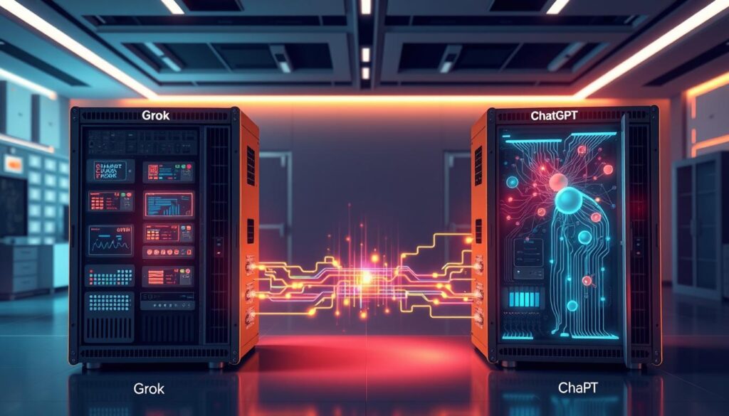 KI-Vergleich Technische Architektur Grok ChatGPT
