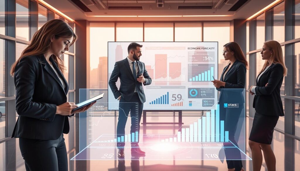 KI Wirtschaftsprognosen verschiedene Branchen Datenverarbeitung