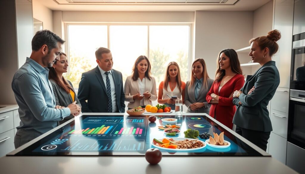 KI analysiert Essgewohnheiten und Lebensmittelportioen KI analysiert Essgewohnheiten und Lebensmittelportioen